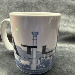 2002 Atlanta Starbucks Coffee Mug Cup Hotlanta Large Skyline Barista Series